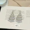 Venta Caliente Nuevo Estilo Pendientes de Danza de Pájaros de Gama Alta Pendientes Borla de Gota de Agua Pendientes de Diamante Brillantes Pendientes de Celebridad de Lujo Ligero para Mujer