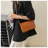 Bolsos para Mujer 2025 Nueva Moda Retro Bolso Cuadrado Pequeño Nicho Textura Versátil Ins Patrón Tejido Bandolera Bolso de Hombro