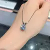 Huabi Joyería Comercio Exterior Moda Europea y Americana Diamante de Simulación Ocho Corazones Ocho Flechas Colgante de 2 Quilates