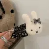 Presilha de Cabelo Fofa Estilo Japonês Boneca de Pelúcia Urso Laço de Cabelo Outono e Inverno Elástico de Rabo de Cavalo Faixa de Cabelo Acessório de Cabelo Novo Modelo