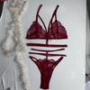 Suministro transfronterizo de Europa y Estados Unidos, comercio exterior, lencería sexy caliente, ropa interior de encaje dividido para mujer, venta directa de fábrica