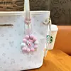 Colgante de Cadena para Teléfono de Muñeca Linda Estilo Ins Llavero Llavero de Moño Cadena para Bolso para Mujeres