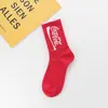 Nuevos calcetines altos de letras ins Cola estilo coreano personalizados medias hip hop marca de moda callejera europea y americana calcetines para parejas hombres y mujeres