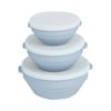 Tigela Multifuncional de Silicone para Conservar Alimentos, Dobrável com Tampa, Recipiente para Conservação de Alimentos Congelável e Micro-ondas, Tigela de Armazenamento para Lanches