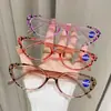 Novos Óculos de Leitura Femininos Moda Transfronteiriça Gatinho PC Anti-Luz Azul Ultra-Claros, Atacado Direto da Fábrica
