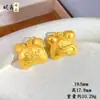 Xiaohongshu Popular Ouro Areia Antigo Três-Dimensional Gravado Tecido Tigre Pingente Moda Feminina Versátil Zodíaco Tigre Colar Atacado