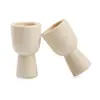 Soporte de Madera para Huevos DIY Juguete de Madera para Niños Copa de Vino de Madera Soporte para Huevos Pintado Taza Copa de Vino Pequeña Adornos de Graffiti