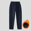 Pantalones de Chándal Azul Marino para Niños Otoño e Invierno Estudiantes de Primaria y Secundaria Pantalones de Uniforme Escolar Engrosados de Terciopelo para Niños y Niñas Pantalones Rectos Holgados