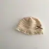Sombrero de Verano 2026 para Niños Qiunan Moda Ins Nuevo Encaje Protección Solar para Niñas Sombrilla Sombrero de Pescador Sombrero de Cubo