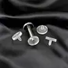 Nuevo Modelo 2025 M0.9 Acrílico Transparente Rosca Interna Joyería para Piercing de Hélice Auricular Compatible con Aleación de Titanio F136