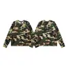 StuStuSi Camiseta de Manga Larga Waffle Estilo Retro Americano para Hombre Manga Raglán Holgada Cuello Redondo Top Estampado de Leopardo para Mujer