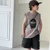 Chaleco Estampado para Niños Verano Nuevo Estilo Top sin Mangas Infantil para Niños Mayores Coreano Moderno Elegante Cómodo