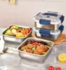 Caixa de Embalagem de Alimentos para Geladeira com Tampa para Legumes e Frutas Caixa para Preparo de Fondue Caixa para Piquenique ao Ar Livre Prato Retangular