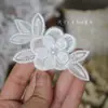 Al por mayor Mariposa Flor Pequeña Malla Bordada Encaje Soluble en Agua Parche Decoración Vestido de Novia Zapatos Ropa Infantil Accesorios para Reparación de Agujeros