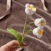 Ramo de Flores de Crocus de Lana Tejido y Ganchillo Accesorios Regalo del Día de la Madre Accesorios de Flores Artificiales Transfronterizos Temporada de Graduación