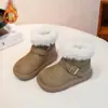 Sapatos de algodão com sola grossa femininos inverno com mais veludo espessados botas de neve 2026 outono e inverno novos casuais de cano alto sapatos de pão tênis femininos