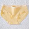 Macaron Cute Underwear Mulheres Cintura Simples Underwear Feminino Estilo Japonês Respirável Menina Triângulo Fino Puro Algodão Underwear