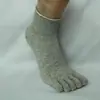 Calcetines de Cinco Dedos para Hombre, Calcetines Finos de Cinco Dedos con Bordes Enrollados, Calcetines de Media Pantorrilla, Calcetines Deportivos de Algodón Modernos, Versátiles, Transpirables y que no Asfixian