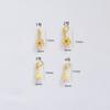 Estilo Antiguo Arena Dorada Palabra Fu Lu Colgante Hebilla Hebilla de Seguridad DIY Collar de Mano Clip para Joyería Semilla de Melón Hebilla Material de Colgante Venta al por Mayor
