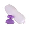 Fabricante Venta al por Mayor 400Mlsod Botella de Miel Pe Botella para Loción Gel de Baño y Ducha Blanco Extruido Forma Especial Botella Plana