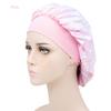 Nova touca de dormir de aba larga de cor sólida, moda feminina, touca elástica para cuidados com os cabelos, touca colorida para quimioterapia, touca de lavagem, saída de fábrica
