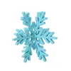Adornos de Copo de Nieve de Madera Navideños Transfronterizos Adornos Creativos de Madera Pintados en Spray para Escritorio Manualidades de Decoración para el Hogar en Fiestas
