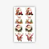 Adesivos de Maquiagem de Natal são à Prova d'Água e Duradouros, Adesivos de Papai Noel e Rena Estilo Ins, Especialmente Projetados para Adesivos Faciais de Dia de Ano Novo Transfronteiriços