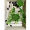 Plantas aquáticas artificiais aquário tanque de tartaruga berçário de filhotes de tartaruga prevenir mordida na cauda prevenir lesão prevenir afogamento criação de tartarugas