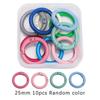 Ojo de oveja de color cuerno de oveja anillo de apertura de uñas anillo cerrado cadena accesorios de joyería DIY cadena de cuentas de bola bolsa de material