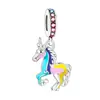 Serie Caliente de Aliexpress Pulseras Estilo Europeo y Americano Unicornio Amor Animales Cuentas de Agujero Grande Accesorios de Joyería con Cuentas