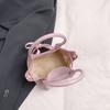 Bolso de Mano Murciélago Lazo para Mujer 2025 Primavera Nuevo Estilo Bolso Cubo de Moda Dulce Elegante Bolso de Hombro Cruzado