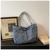 Bolso Casual de Lona Bolso Cruzado de Hombro de Mezclilla para Mujer Primavera 2026 Gran Capacidad Bolso de Mano Informal Bolso de Tela Ligero para Mujer