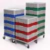 Marco de Plástico para Vasos de 16 Compartimentos Jinde Factory Vidrio Espesado Resistente a Caídas Marco para Tazas de Almacenamiento Cesta Especial para Vasos Apta para Lavavajillas