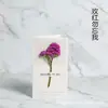 Tarjeta de felicitación de flor seca flor verdadera tarjeta Tanabata Día de San Valentín Día del Maestro Día de la Mujer Festival tarjeta pequeña de flor seca venta al por mayor