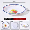 Pratos de acompanhamento para hot pot de comida de rua, melamina vintage retrô nostálgico esmalte imitação pratos de bucho de Chongqing, pratos de carne