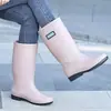 Botas de Chuva Impermeáveis Quentes com Forro de Lã Antiderrapantes de Cano Alto para Mulheres, Botas de Chuva de Algodão Antiderrapantes de Inverno para Cozinha, Sapatos de Borracha para Adultos