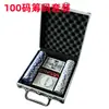 Fichas de Texas Hold'em Spot Conjunto de 100 Fichas Moeda Estojo de Alumínio Mahjong Xadrez Sala de Mahjong Fichas Redondas Pequenas Fichas