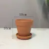 Maceta de barro antigua maceta de paisaje maceta para plantar diy planta suculenta pequeña flor pequeña planta en maceta con plato maceta de azulejo