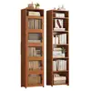 Estantería de suelo para almacenamiento de libros estante de almacenamiento estante de almacenamiento engrosado para dormitorio de estudiante sala de estar multi-funcional estantería a prueba de polvo para libros uso doméstico