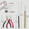 Kits de Herramientas para Extensiones de Cabello Transfronterizas: Juego de Cuatro Piezas de Herramientas para Extensiones de Peluca, Pinzas, Ganchillos para Extensiones de Cabello