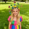 Nueva Diadema de Mariposa Tridimensional Simulada Decoración para Performance Pasarela Accesorios para la Cabeza del Bosque Foto de Primavera Diadema de Mariposa para Foto