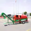 Máquina colheitadeira de amendoim Jiyuan máquina trituradora de frutas multifuncional nova máquina descascadora de frutas