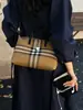 Bolso de Mano Retro a Cuadros Bolso Dumpling para Mujer Otoño 2026 Nuevo Estilo Estilo Británico Bloque de Color Retazos Bolso Tote Bolso de Hombro Cruzado Individual