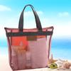 Fabricante Original Bolsa Tote com Zíper Bolsa de Praia em Rede Bolsa para Natação Bolsa de Cosméticos Bolsa de Armazenamento Bolsa de Higiene Pessoal para Viagem Multibolsos