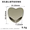Accesorios de hardware para cordón de teléfono móvil de 8 mm, hebilla cuadrada de perro con perla de alta calidad, anillo de resorte de línea cuadrada, traje de cubo