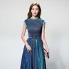 Vestido de Noite Feminino Primavera e Outono Novo Banquete Nobre Socialite Emagrecedor Elegante Vestido de Anfitriã Elegante Longo Feminino