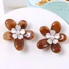 36mm Flores Gradientes Flores de Pérola Flores 3D Grampos de Cabelo DIY Acessórios de Cabelo Enfeites de Cabelo Materiais Decorativos Furos