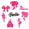 Hebilla de Zapato Barbie Zuecos Barbie Rosas Flor de Zapato Pegamento Suave de PVC Hebilla Decorativa Accesorios de Bricolaje Exclusivos de Amazon