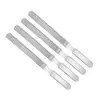 Lima de Uñas Tira de Pulido Manicura Especial Acero Inoxidable Tira de Lijado Doble Cara Hogar Salón de Belleza Manicura Set de Herramientas para Manicura