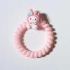 Sanrio nuevo anillo para el cabello de dibujos animados línea telefónica pequeña banda de goma ins lindo dulce niña cuerda para el cabello tocado